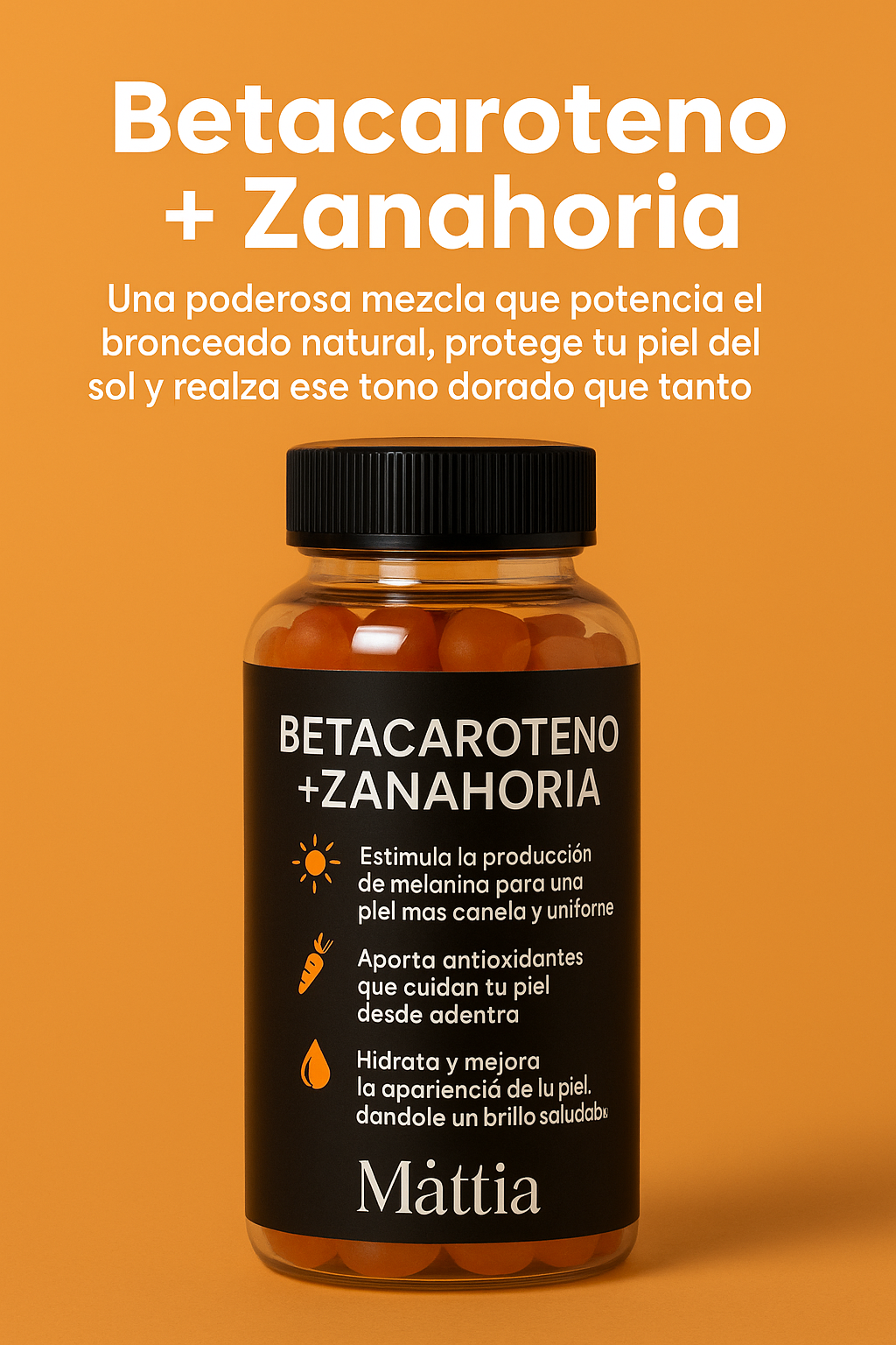 🥕 Betacaroteno + Zanahoria